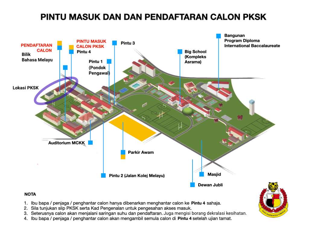 Pksk Mckk Pintu Masuk Dan Pendaftaran Masuk Calon Pksk 2021 The Malay College Kuala Kangsar